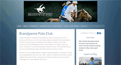 Desktop Screenshot of brandywinepolo.com